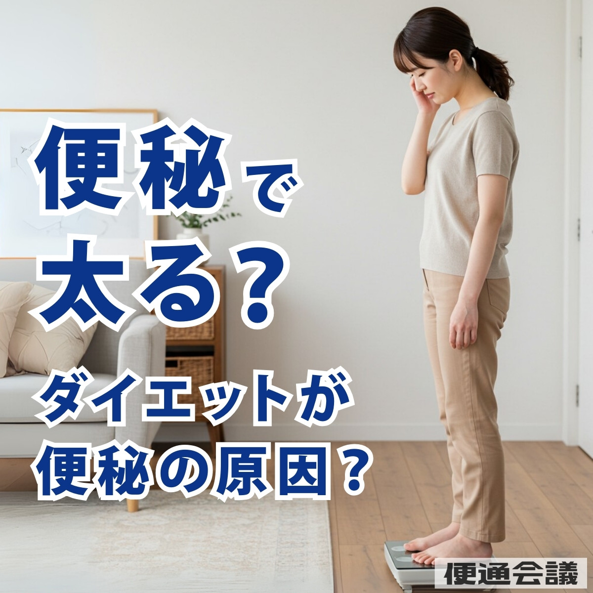 便秘で太るのは本当？体重が増えた原因とダイエット中の解消法
