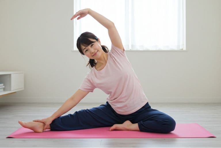 便秘で発熱した時の正しい対処法,軽い運動をする