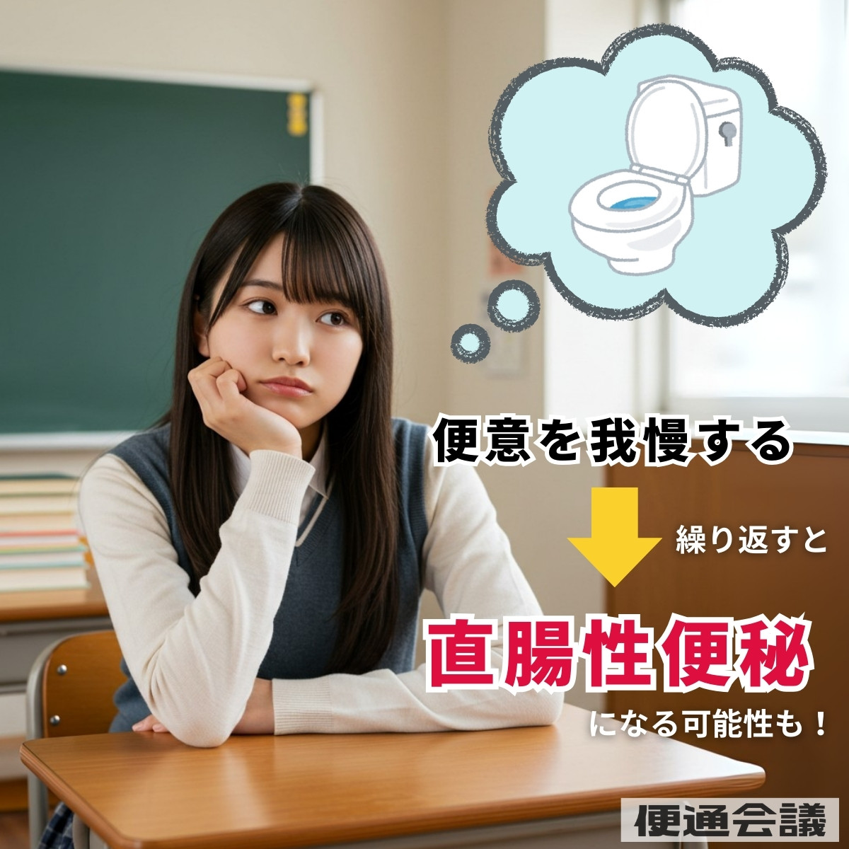 便意を我慢すると直腸性便秘になる可能性が上昇