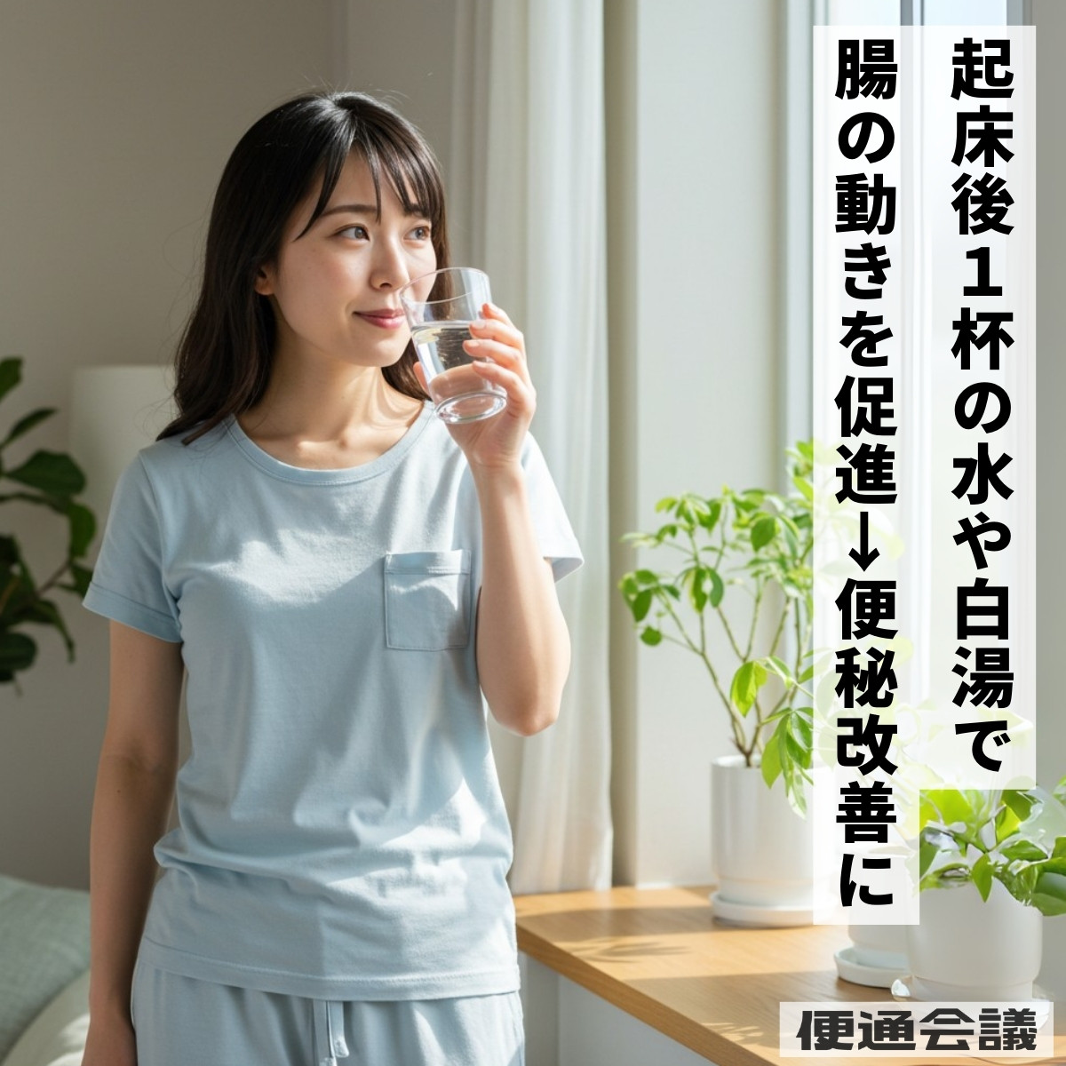 起床後一杯の水や白湯で腸の蠕動運動がスタート