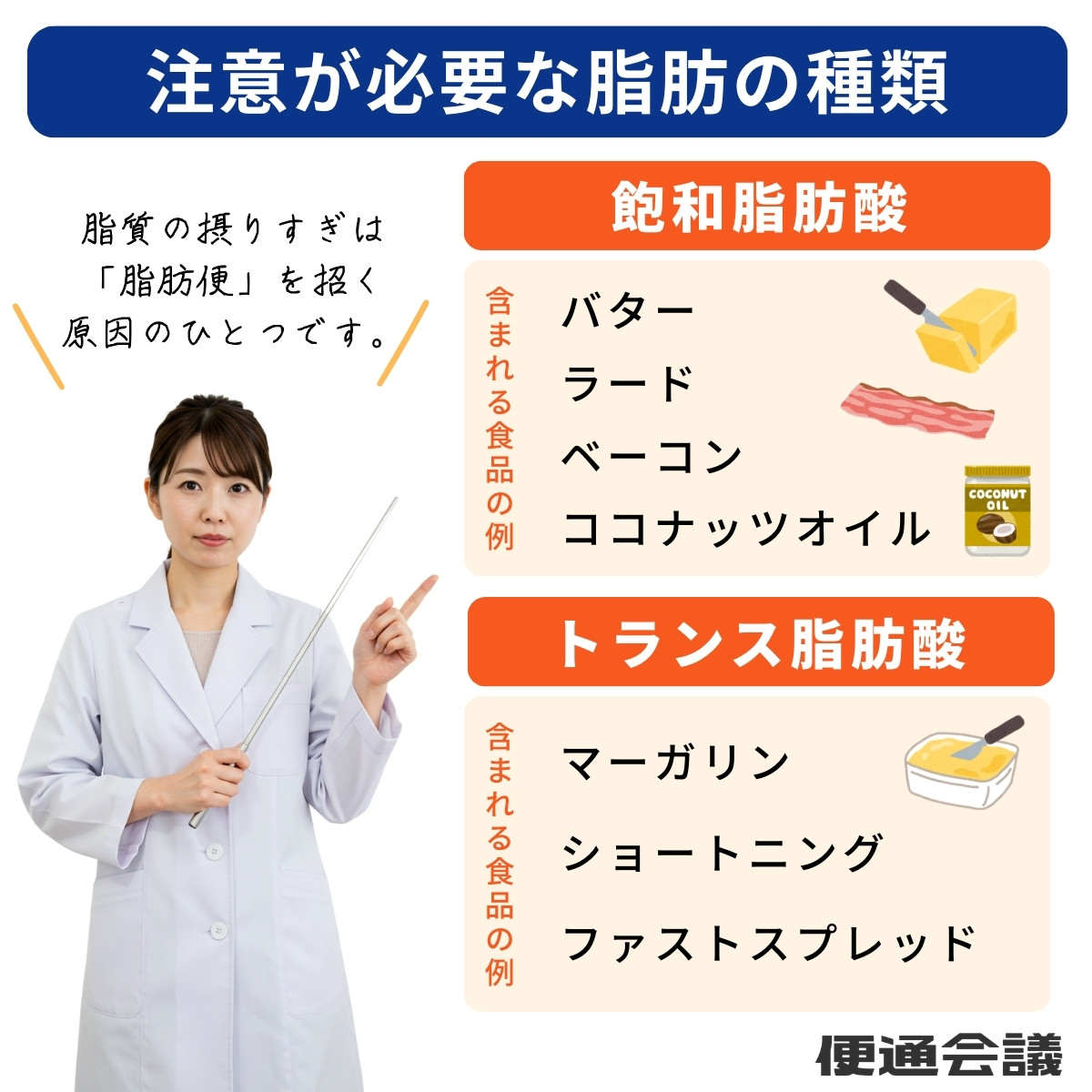 注意が必要な脂肪の種類