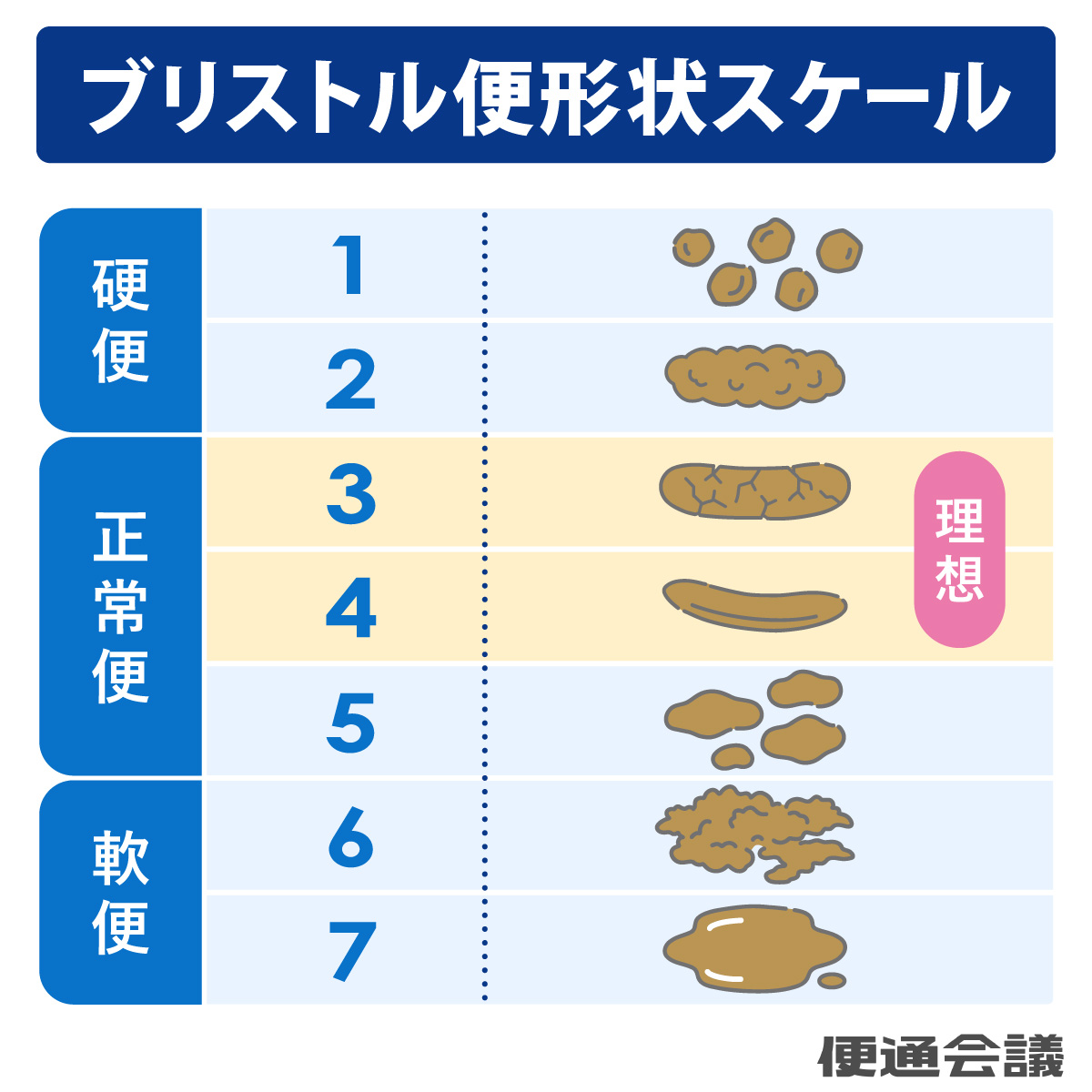 ブリストル便形状スケール