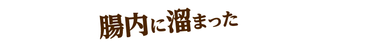 腸内に溜まった